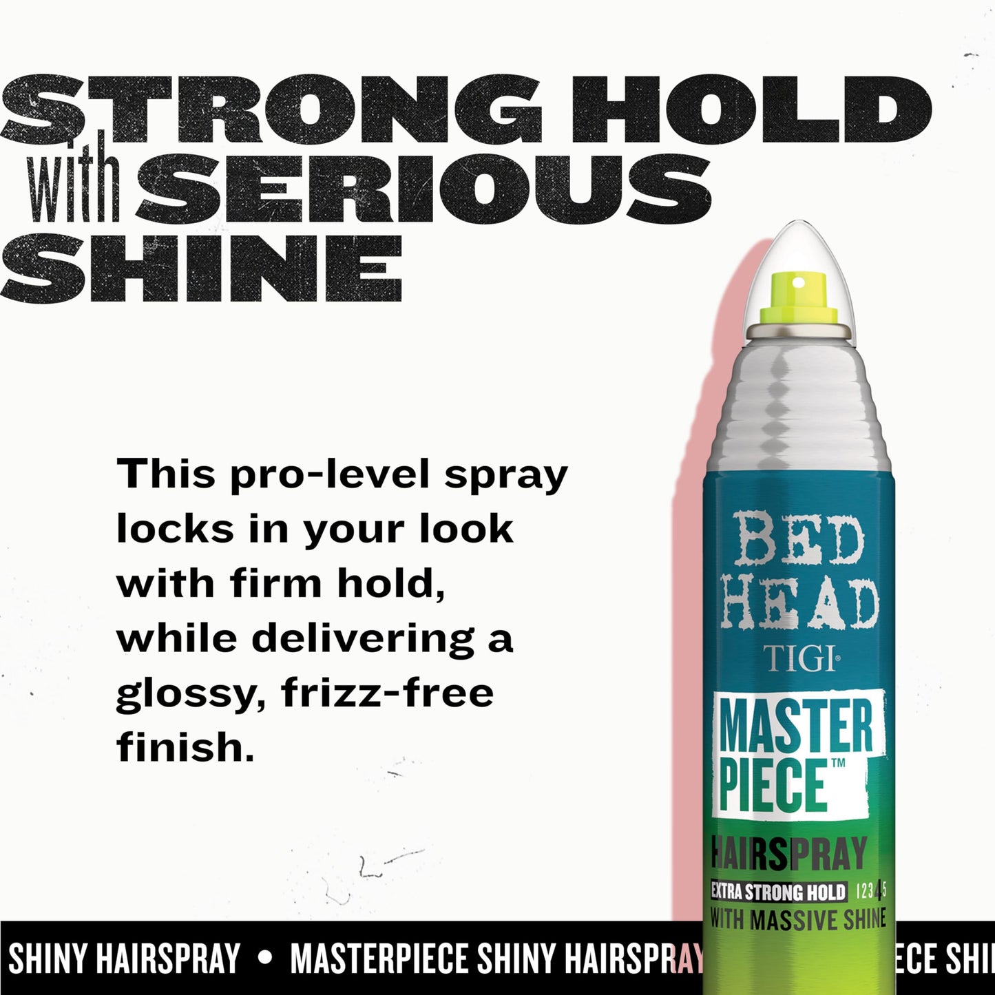 TIGI Masterpiece level four strength unisex finishing spray for long lasting hold