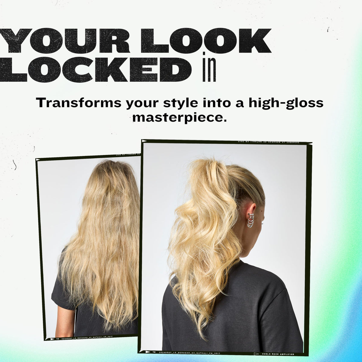Frizz control high shine hair spray formulation for humid weather protection