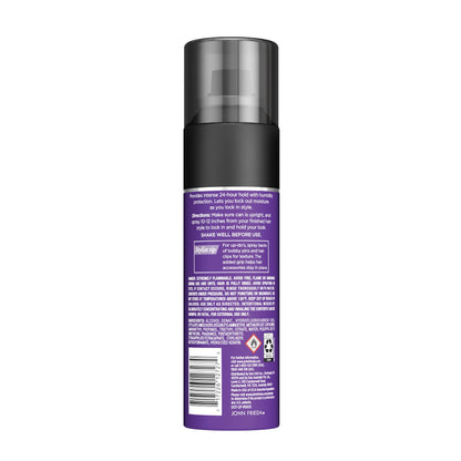 John Frieda salon quality hair spray bottle ideal for humid Indian weather