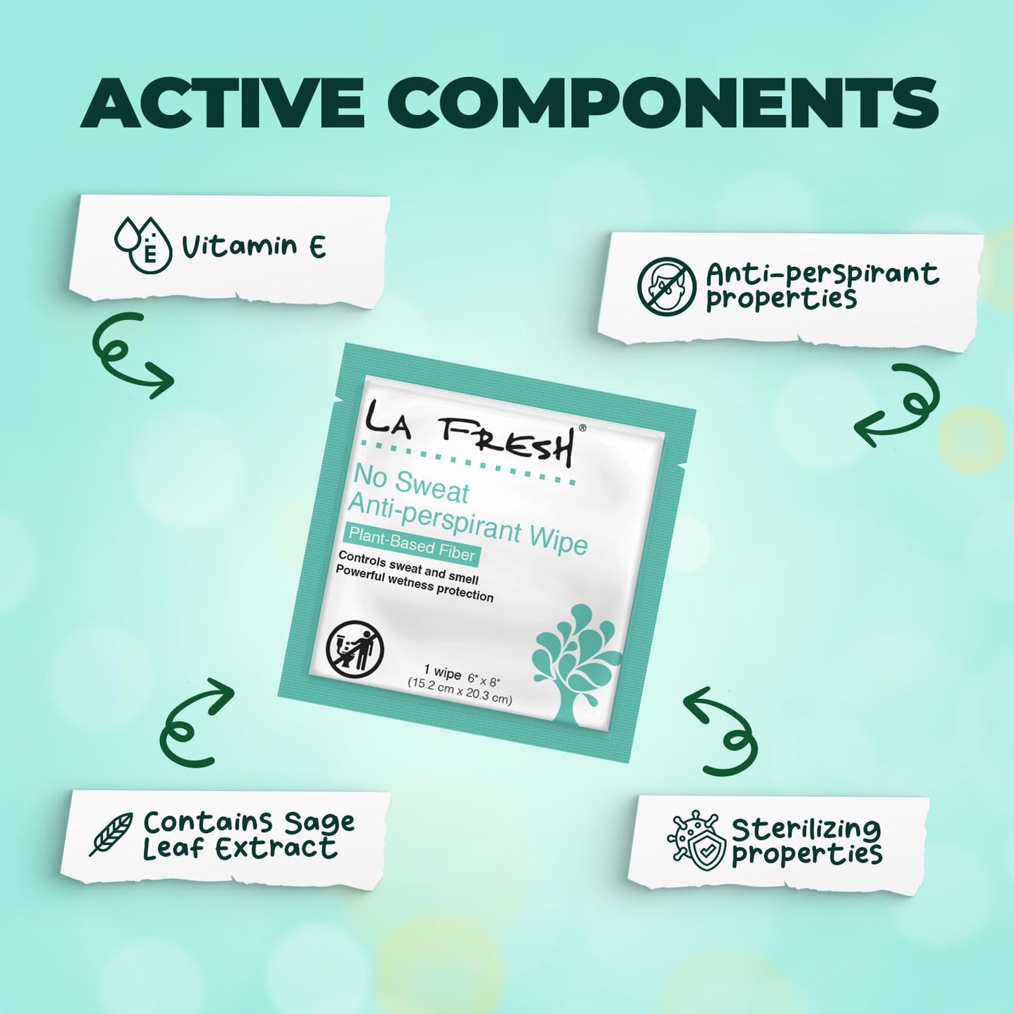 La Fresh antiperspirant wipes for men and women usage