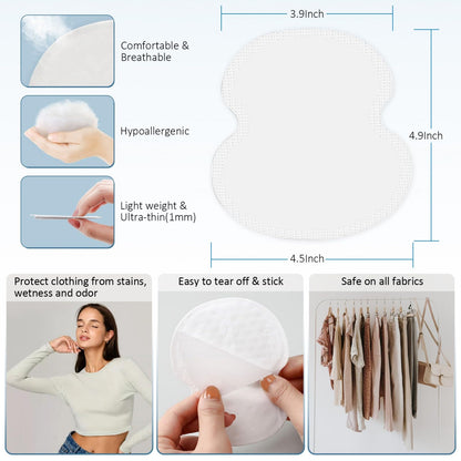 Unadir sweat pads absorbent material texture close up
