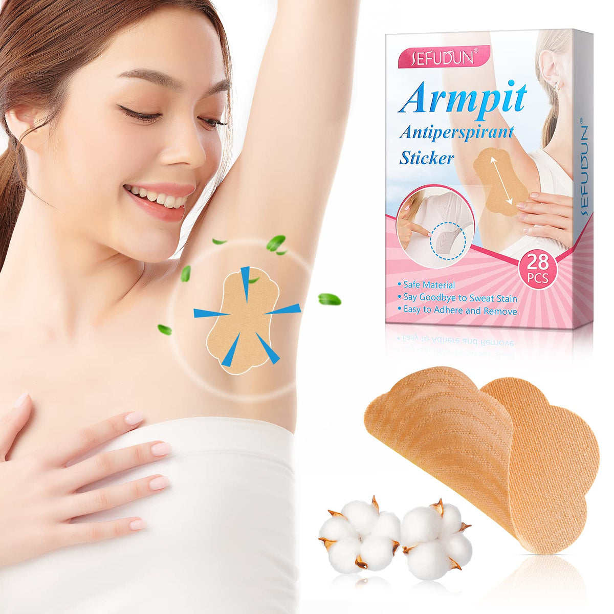 RTBYUE disposable armpit antiperspirant stickers pack