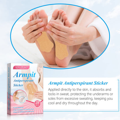 Soft breathable sweat absorbent patches for men and women