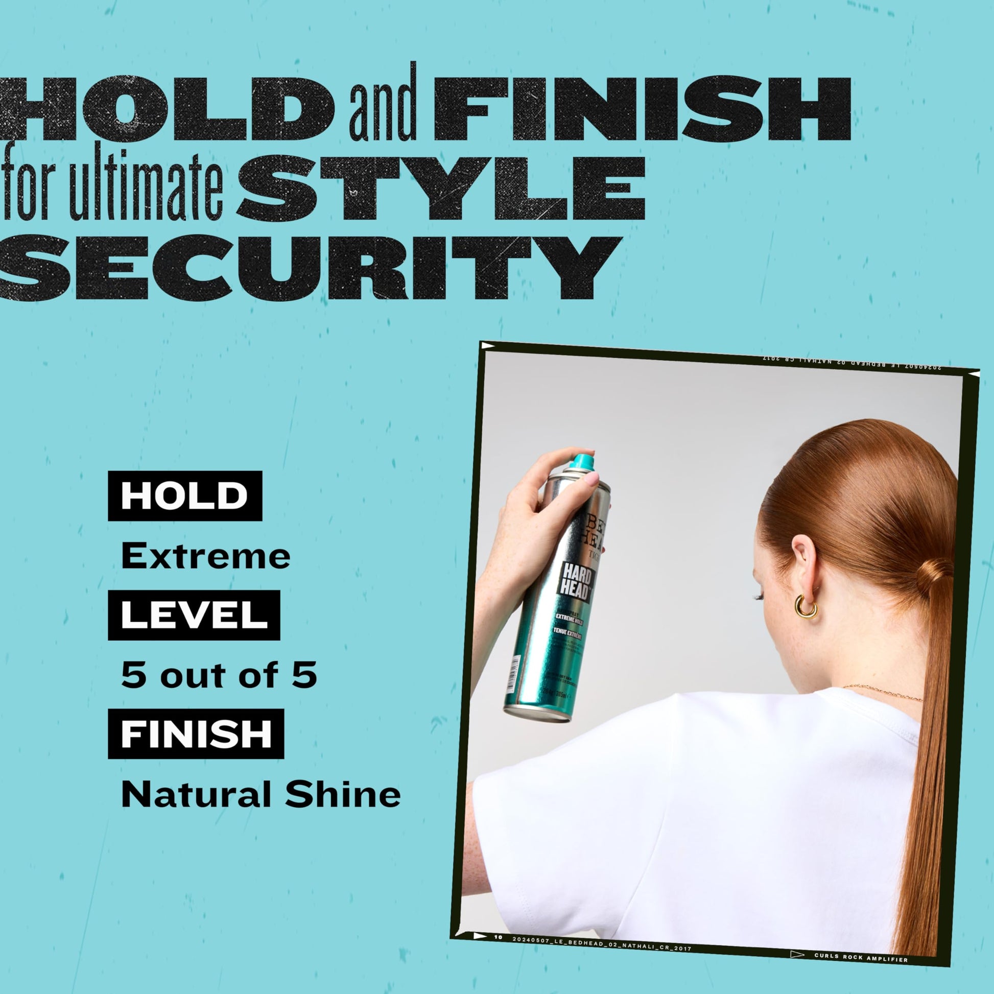 Professional maximum strength hair setting spray for men and women