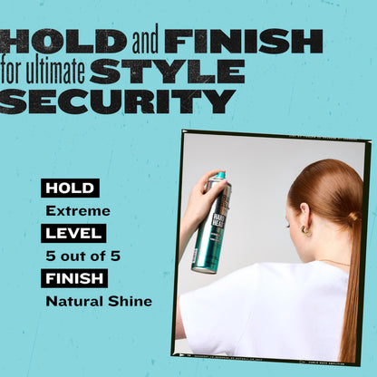 Professional maximum strength hair setting spray for men and women