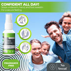 No Sweat Maximum Strength Antiperspirant Spray side package instructions for excessive sweating
