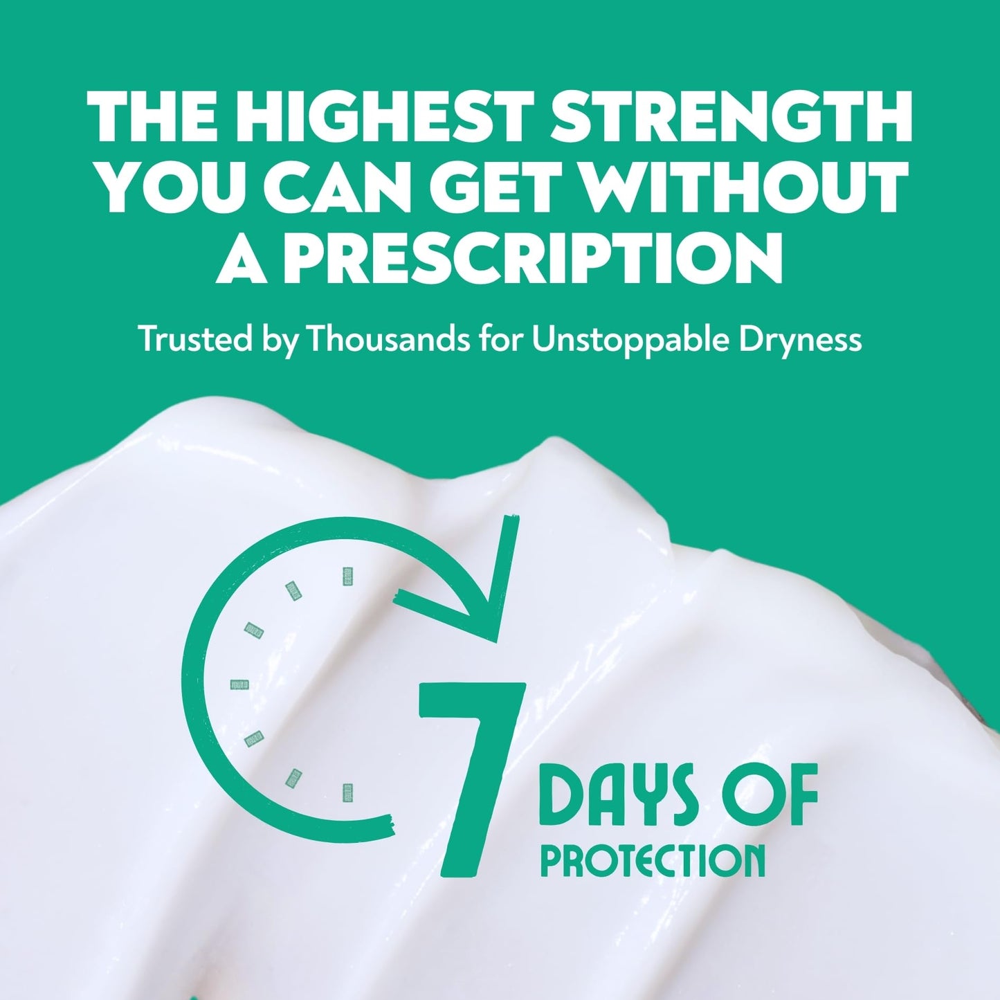 Clinical strength hyperhidrosis treatment lotion tube