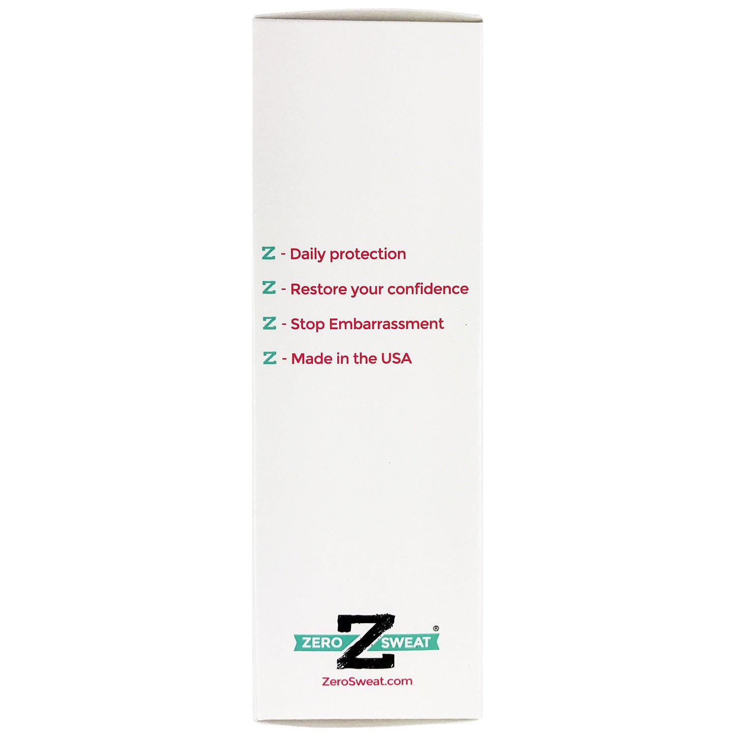 Zerosweat hyperhidrosis treatment packaging details