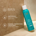 Moroccanoil 225ml heat protection spray bottle with blue label