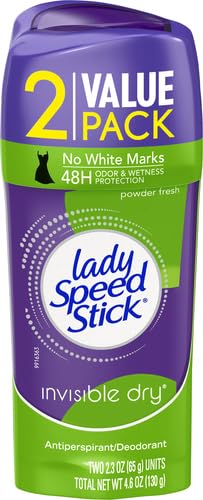 Lady Speed Stick antiperspirant deodorant stick clear formula demonstration