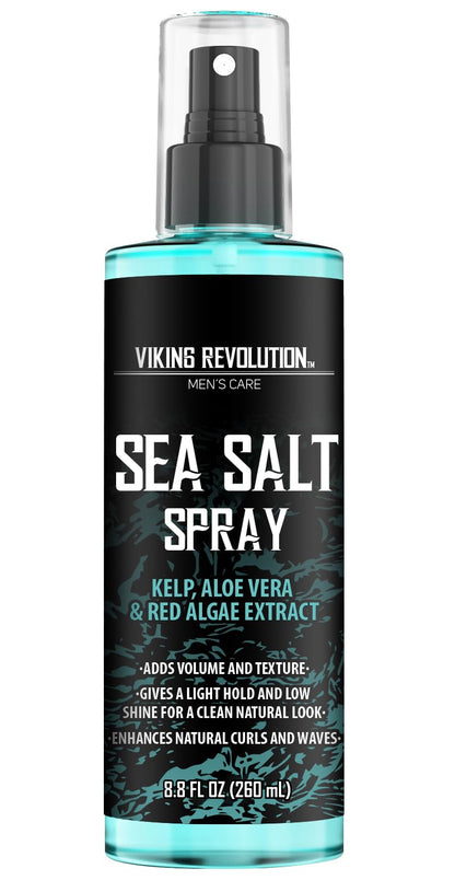 Viking Revolution beach hair spray bottle showing eight point eight fluid ounce size