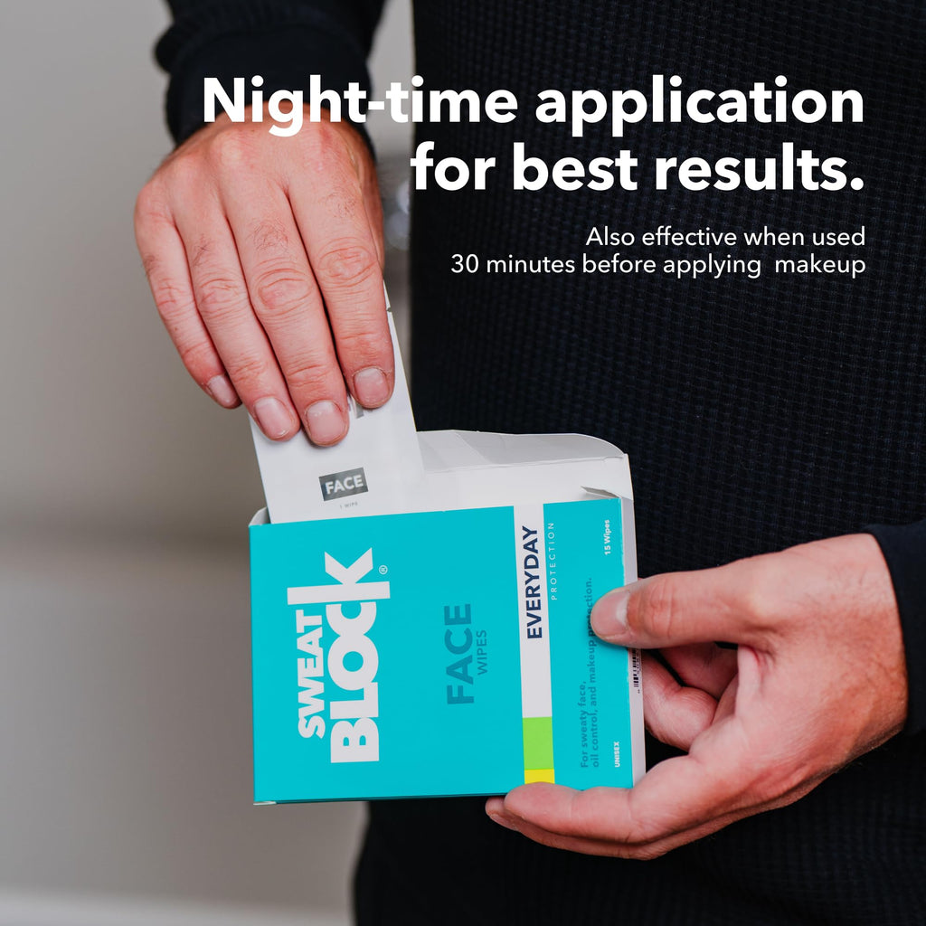 SweatBlock antiperspirant wipes lifestyle setting view