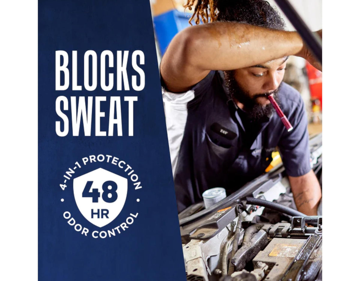 Right Guard Sport Fresh Scent full four pack retail arrangement