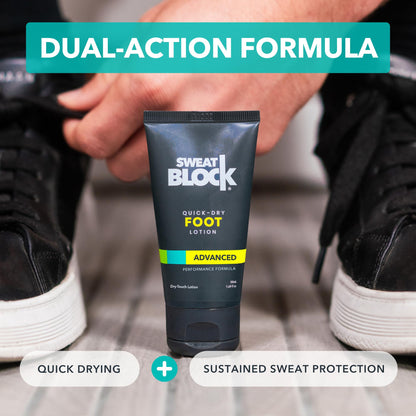 SweatBlock 1.69 fluid ounce travel size foot treatment
