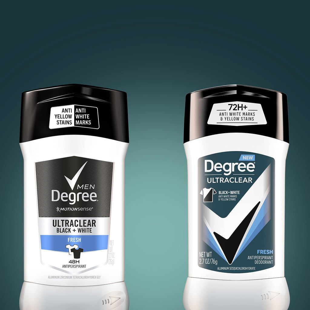 Degree Men UltraClear 12-pack storage presentation