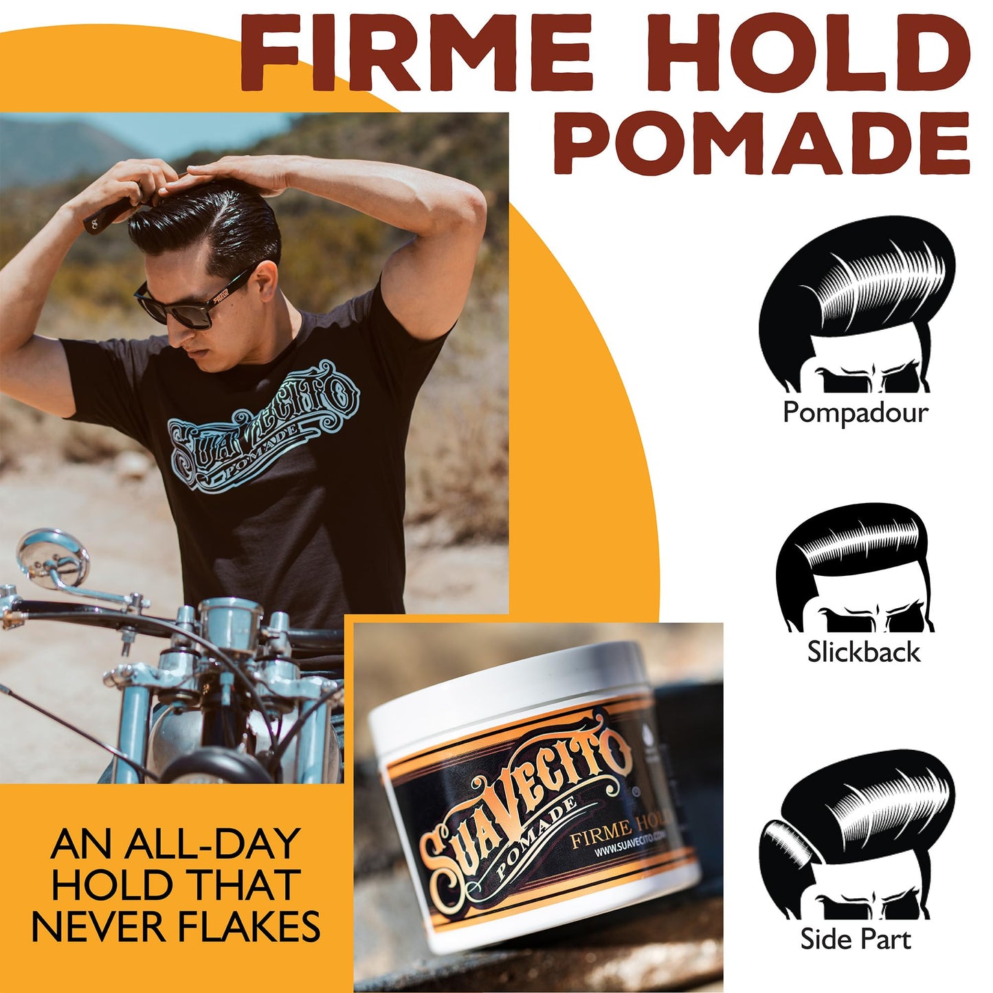 Suavecito imported authentic pomade product texture close up view