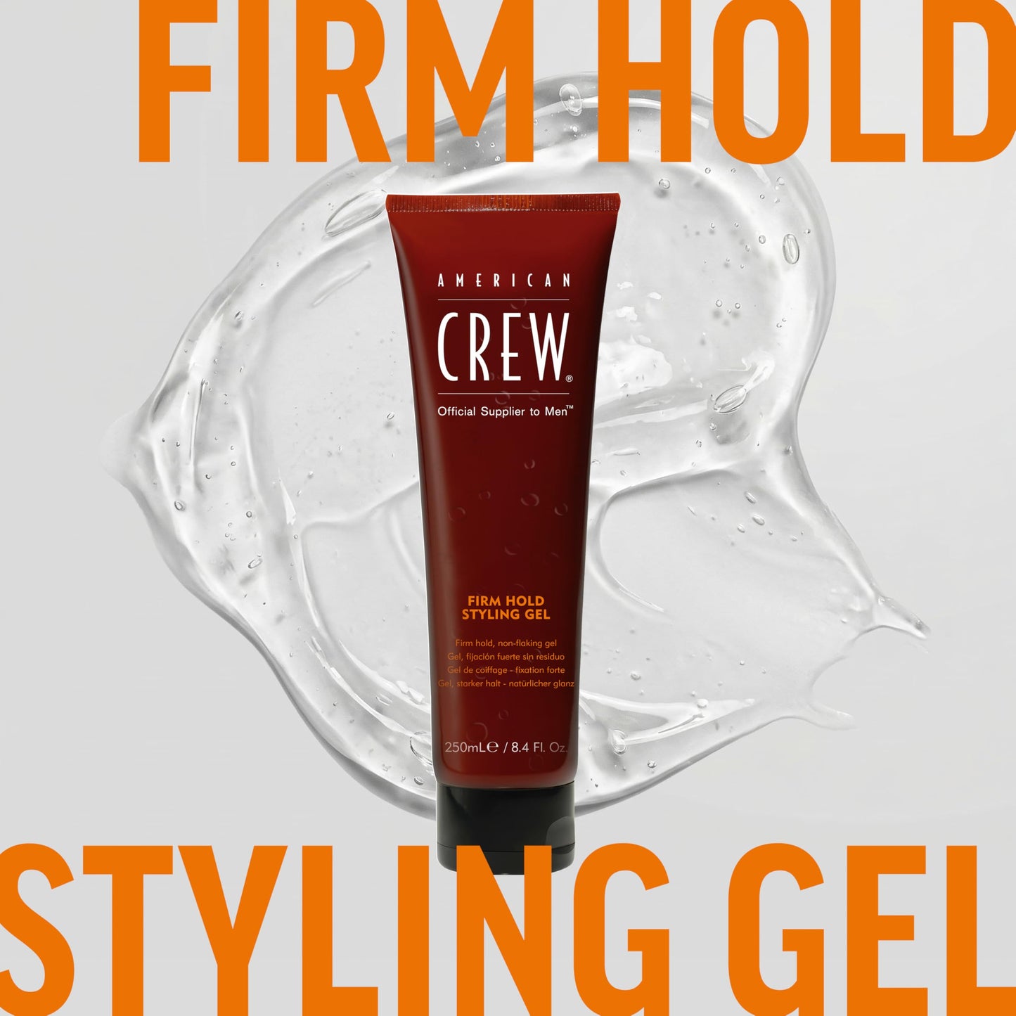 American Crew imported salon grade firm hold gel tube for all hair types