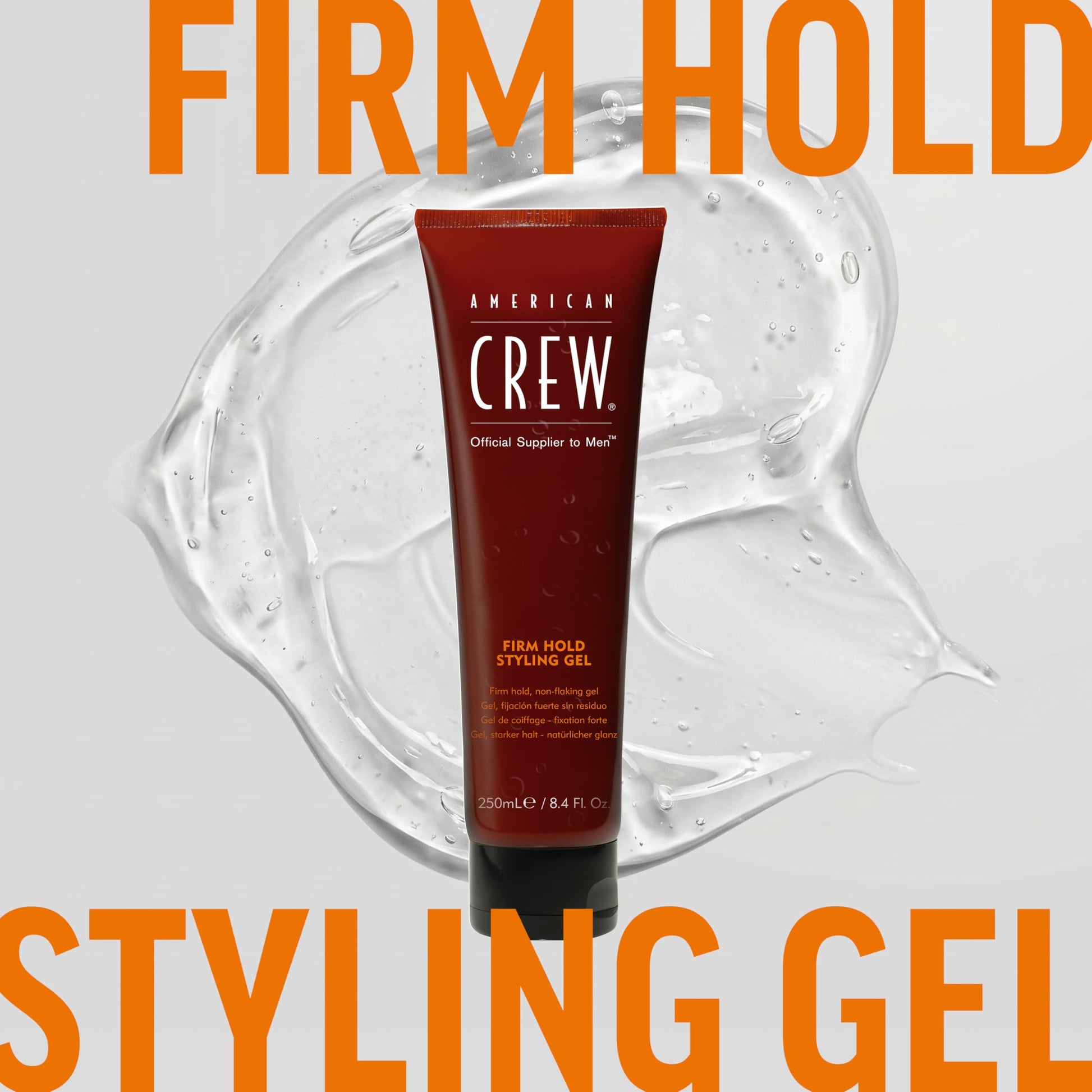 American Crew imported salon grade firm hold gel tube for all hair types