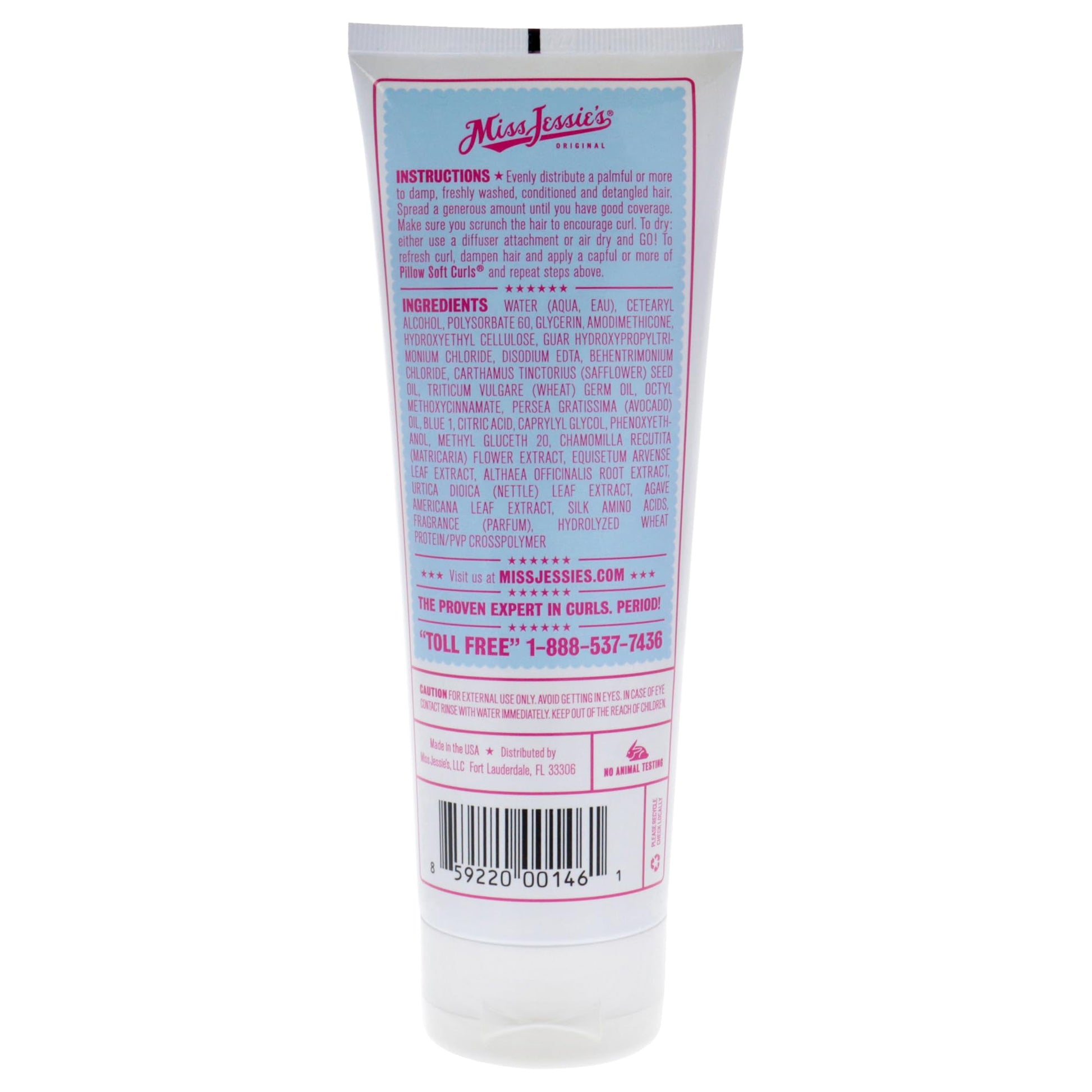 Authentic Miss Jessie's lightweight fabric softener style curl cream texture showcase