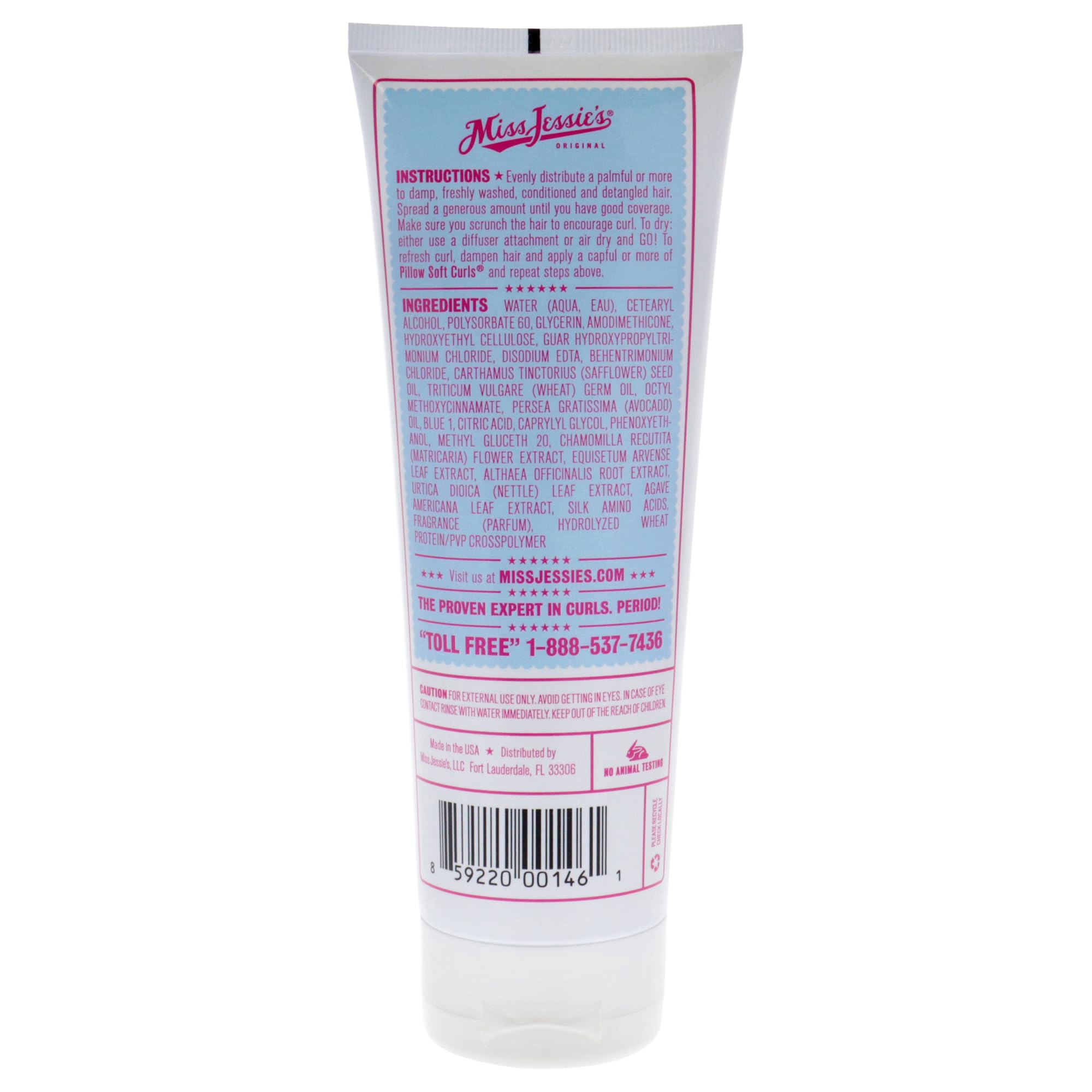 Authentic Miss Jessie's lightweight fabric softener style curl cream texture showcase