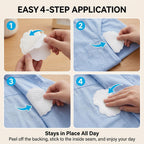 Unwrapped single use sweat pad for men and women