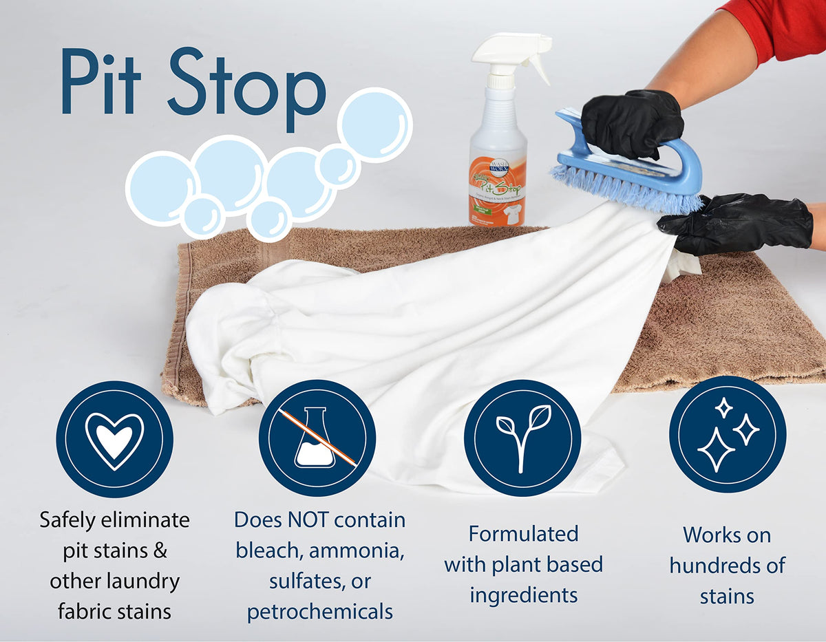 Sanco Industries Pit Stop armpit stain remover back instructions