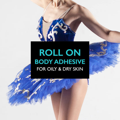 Professional body adhesive for dancers and compression wear