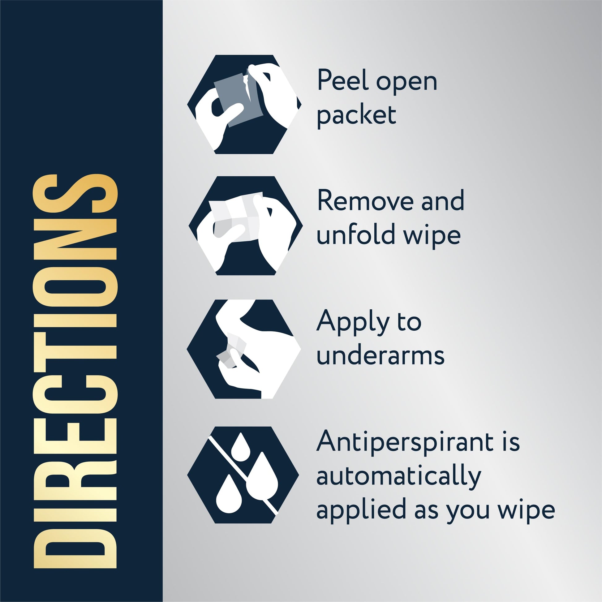Ten count pack of Certain Dri hyperhidrosis wipes