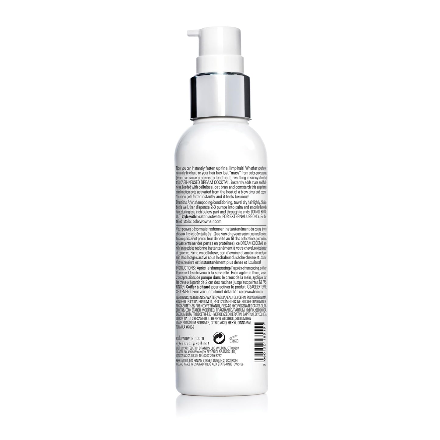 Color Wow leave in thickening treatment bottle showing the authentic branding and product details.