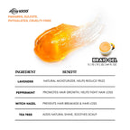 Imported USA salon quality moisturizing edge control gel container back label.