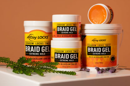 AllDay Locks professional hair care collection item for neat sectioned braids.