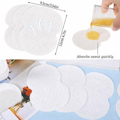 Close up of Besarme armpit sweat pads adhesive backing