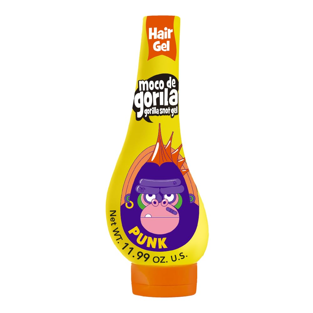 Authentic USA imported gorilla snot hair gel package showing cartoon gorilla graphic.