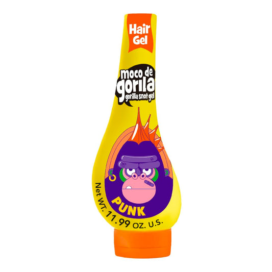 Authentic USA imported gorilla snot hair gel package showing cartoon gorilla graphic.