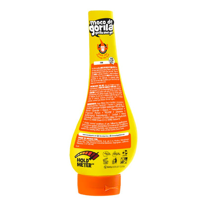 Water reactivated extreme hold hair styling gel packaging text and details.