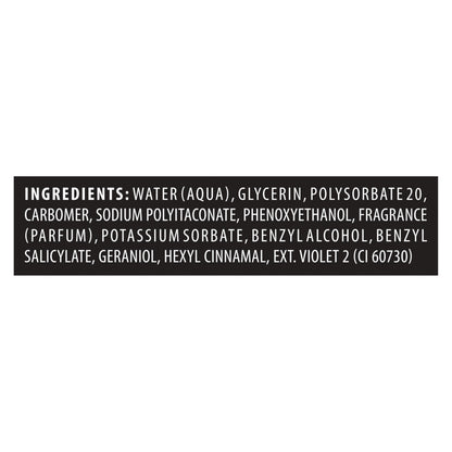 Side view of TRESemme nine ounce sculpting gel tube displaying product dimensions