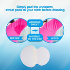 Canagrow sweat pads adhesive backing peel and stick layer