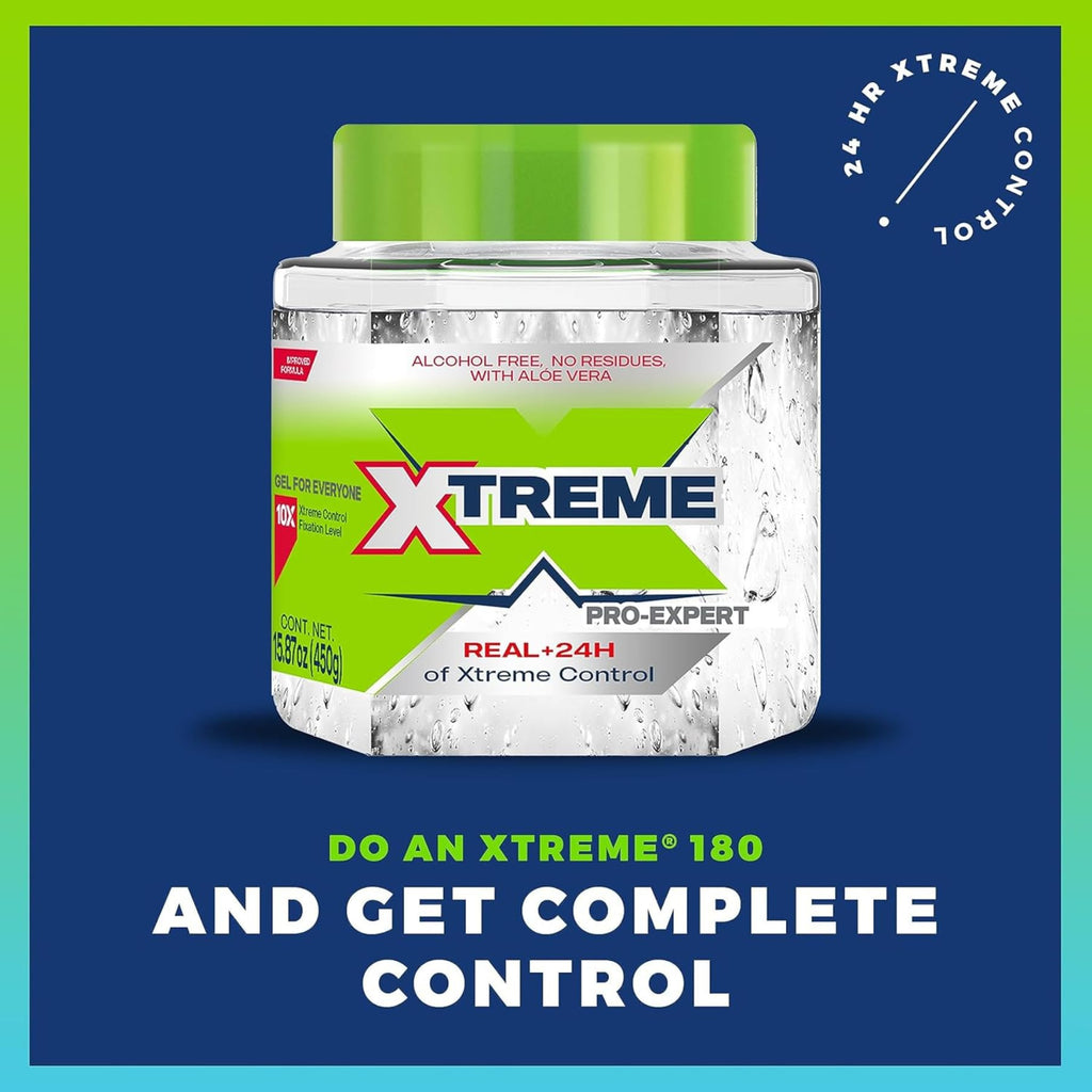 Back label of Wetline Xtreme Professional hair gel displaying ingredients and directions for use.