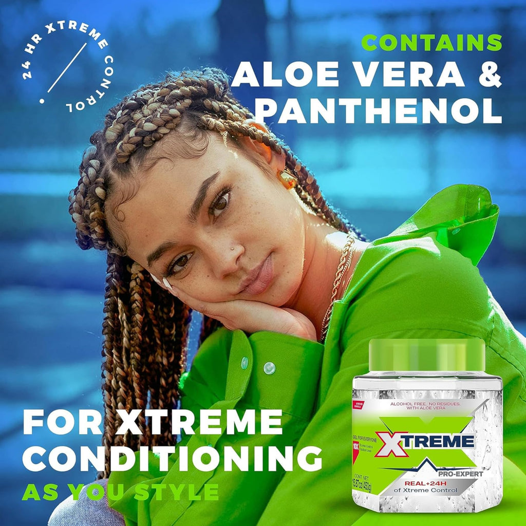Wetline Xtreme professional styling agent showing product consistency and UV protection label.