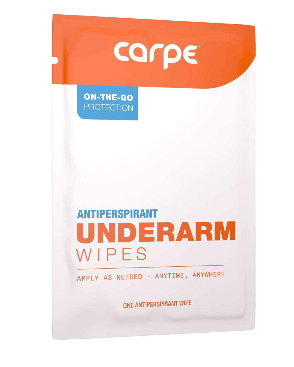 Carpe residue free antiperspirant wipes application demonstration