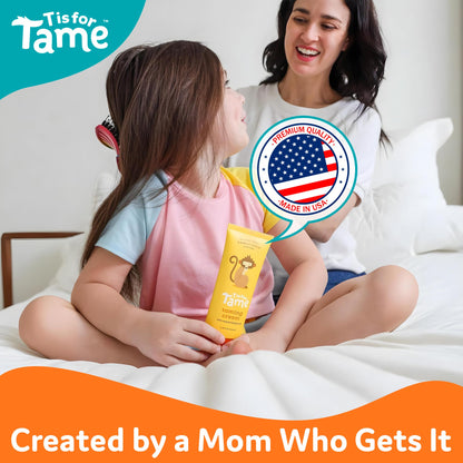 T is for Tame 110g tube kids hair smoothing cream for curly and straight hair textures