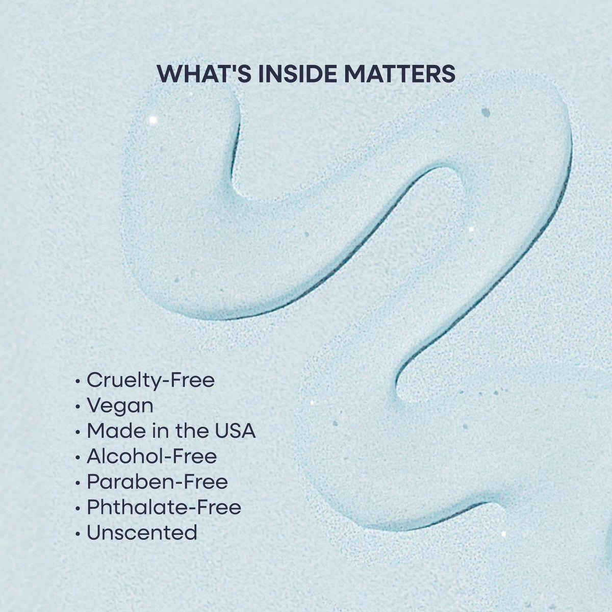 Duradry antiperspirant formula texture display