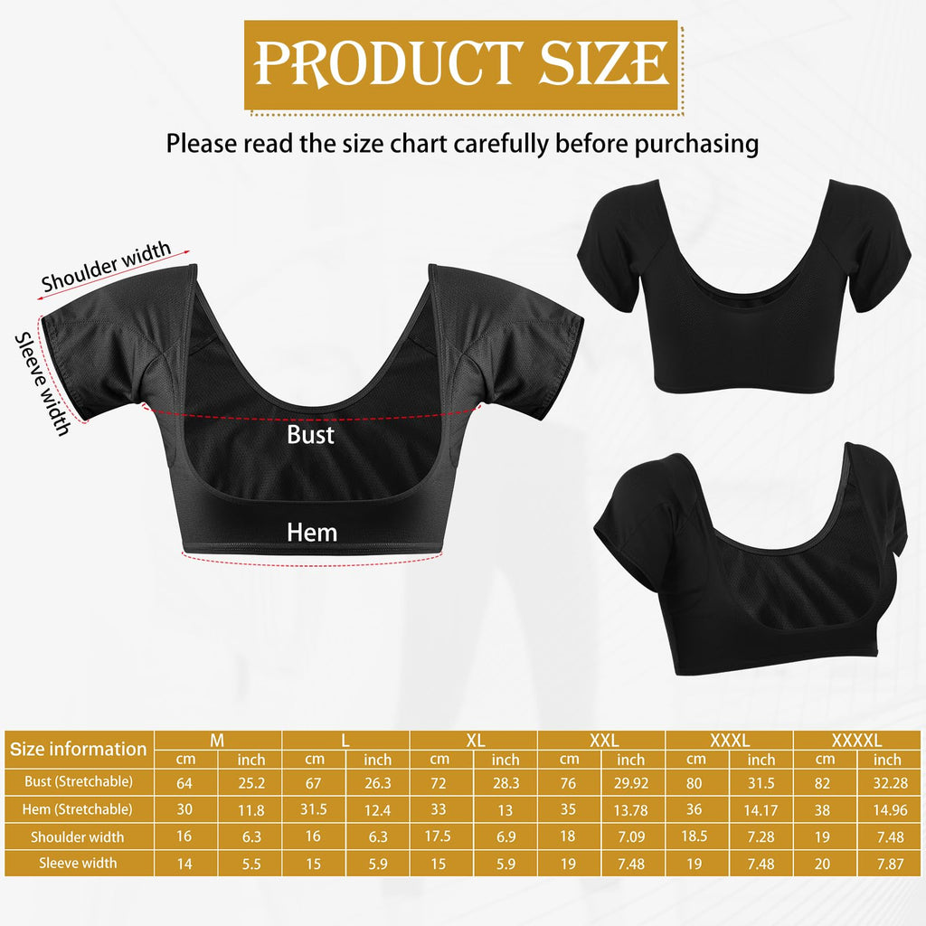 Zhanmai women sweat absorbing pads in three assorted colors