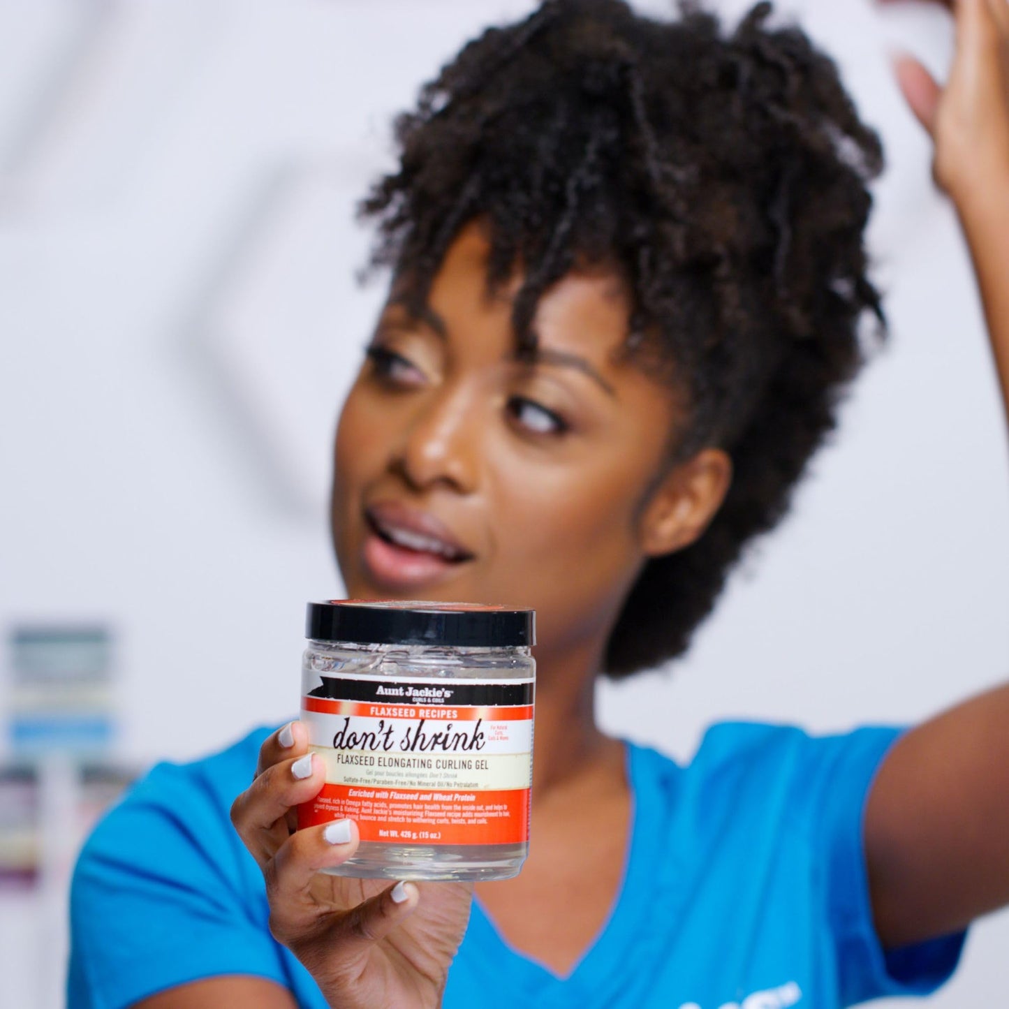 Aunt Jackie's Curls and Coils flaxseed elongating gel for twist outs and wash and go styles