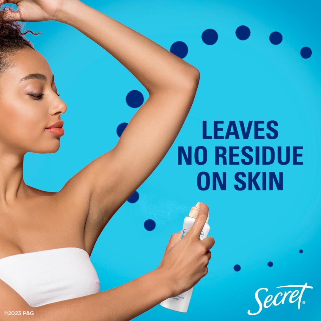 Secret women deodorant spray cans side angle