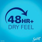 Secret 4.1 Ounce dry spray bottle back details