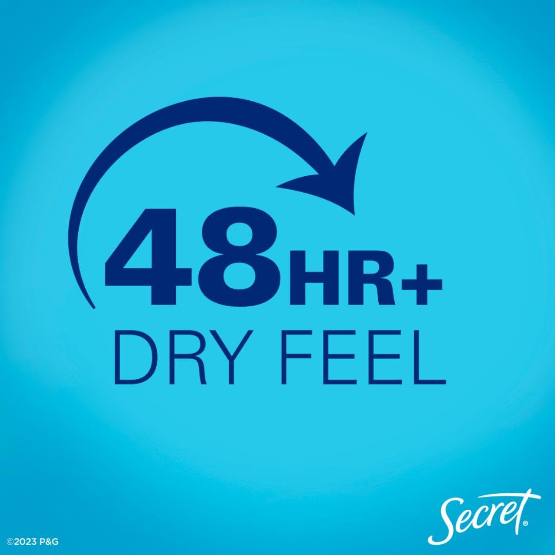 Secret 4.1 Ounce dry spray bottle back details