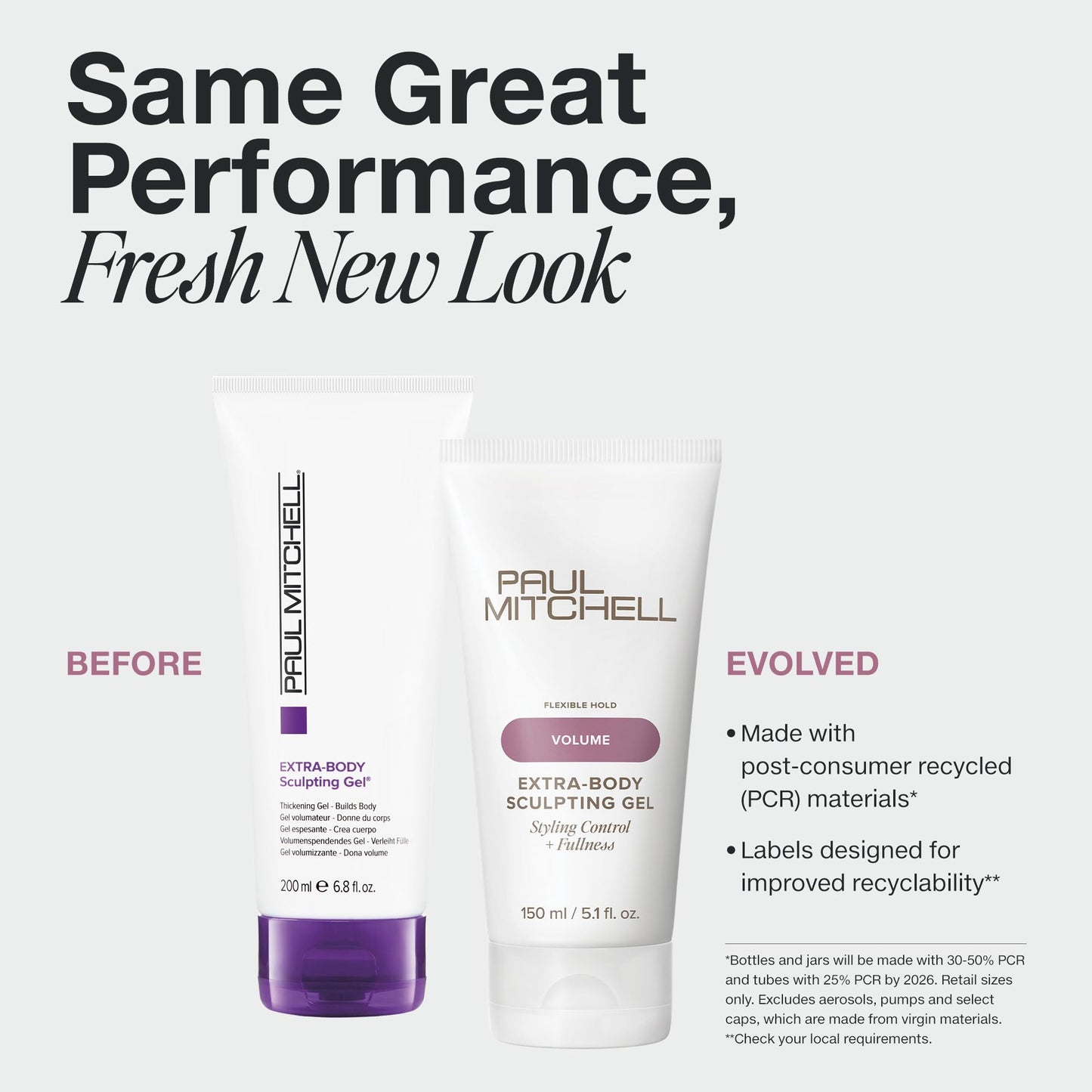 Paul Mitchell Extra-Body volume control hair styling gel tube showcasing product branding and benefits
