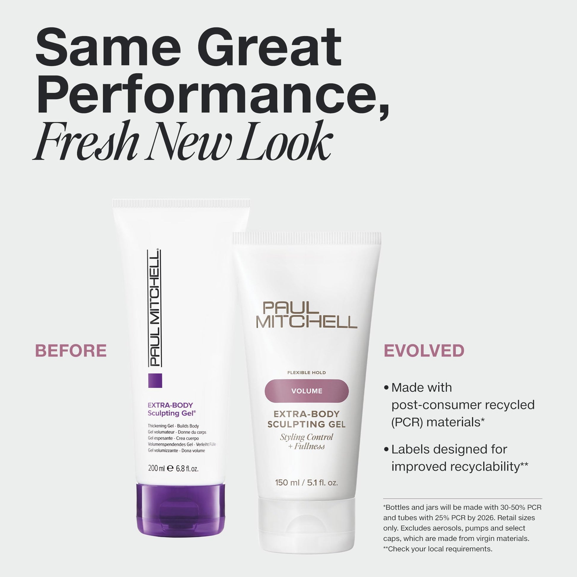 Paul Mitchell Extra-Body volume control hair styling gel tube showcasing product branding and benefits