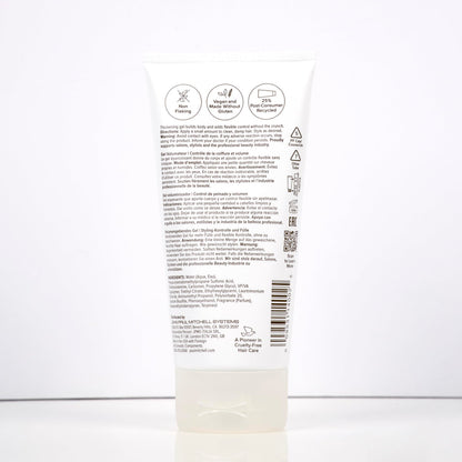 Side view of Paul Mitchell 6.8 fluid ounce volumizing hair gel tube ideal for everyday styling